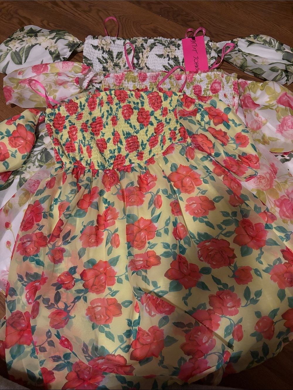 Lot of 3 NWT Betsey Johnson off shoulder dress